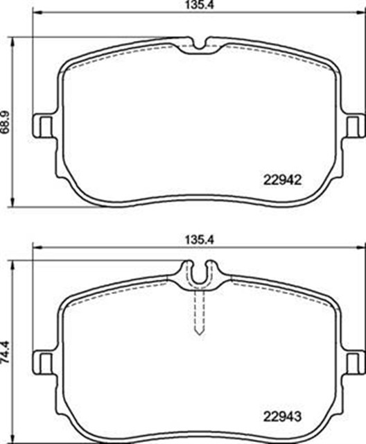 DISK FREN BALATASI ON MERCEDES A220 2.0 07/18 MERCEDES B220 2.0/2.0D 12/18