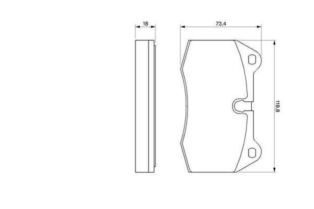 ON BALATA BMW E34 M5 E38 735I E31 840I.850I 90 - 96