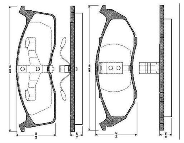 ON DISK FREN BALATASI CHRYSLER 300M 2.7/3.5 06/98 - 12/04 CHRYSLER CONCORDE 2.7/3.5 10/97 - 07/04