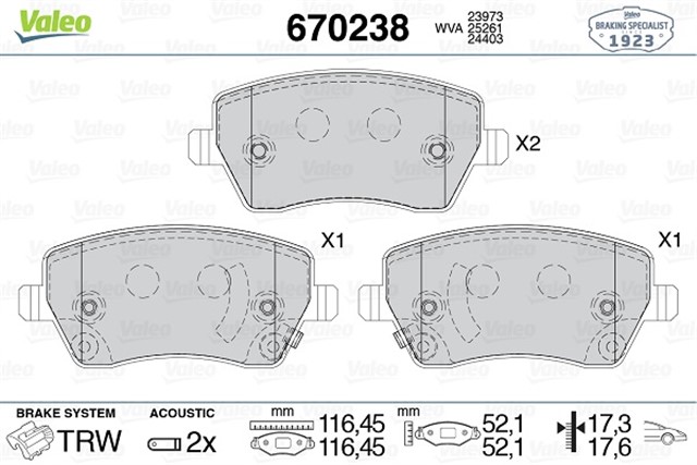 ON BALATA NISSAN MICRA 10 1.2 SWIFT 05 1.3 - 1.5 - 1.6 OPEL AGILA 08 1.0 - 1.2 - 1.3 CDTI
