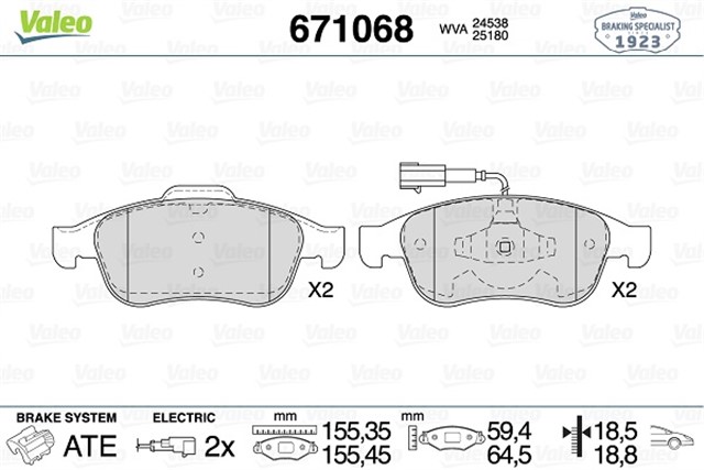 ON BALATA ALFA ROMEO GIULIETTA 1.4 TB 10 1.6 JTDM 105 10