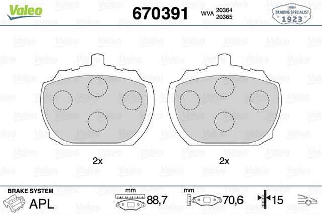 ON BALATA TRANSIT 2.0 2.5D P100 65 - 92