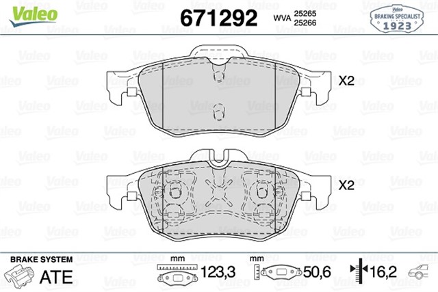 ARKA DISK FREN BALATASI RENAULT LATITUDE 2.0/2.5/1.5D/2.0D/3.0D 02/11