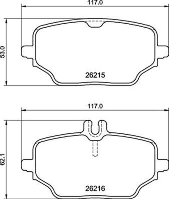 FREN BALATASI ARKA MERCEDES GLE - CLASS V167 C167 18