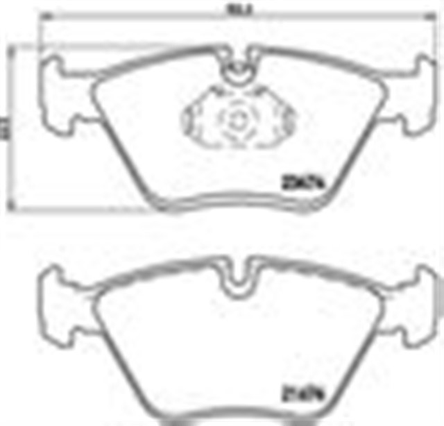 ON DISK FREN BALATASI BMW M3 01/94 - 12/07 BMW M5 10/88 - 09/95