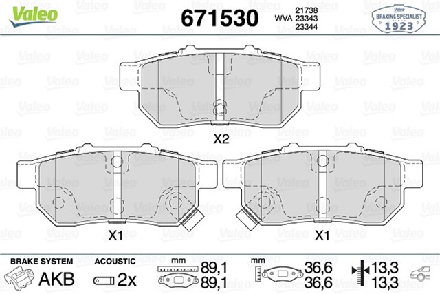 ARKA BALATA CIVIC V 1.6 IE VTEC - 1.6 VTI JAZZ II 1.2 802 - 08 1.4 02 ABS LI