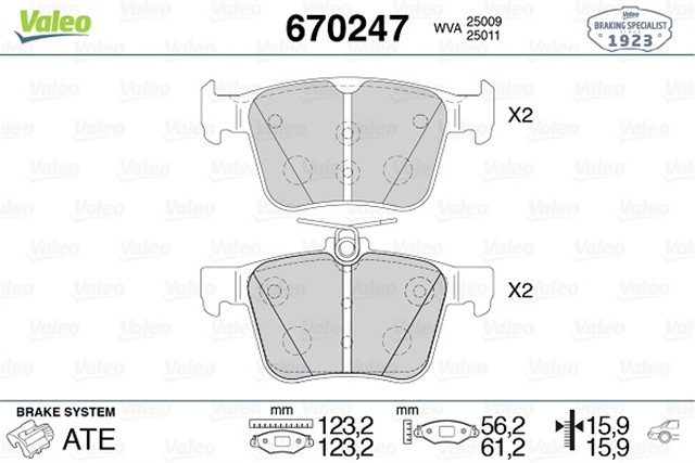 FREN BALATASI ARKA GOLF7 - A3 - LEON - PASSAT - T - ROC - ATECA - SUPER B - KAROQ 13 - 