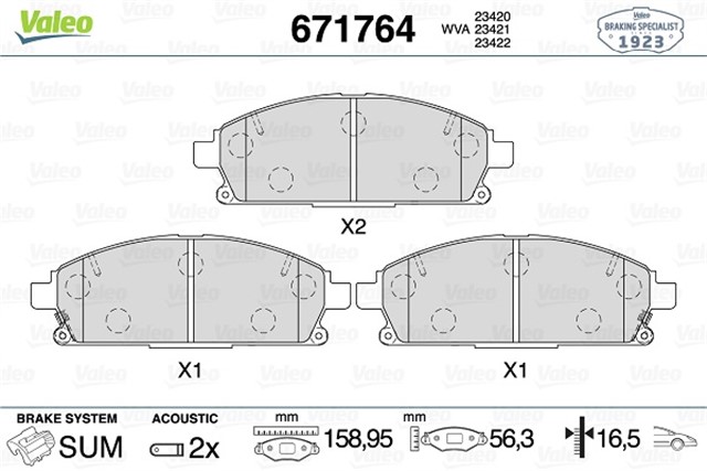 ARKA FREN BALATASI NISSAN QASHQAI J10 07 13 X - TRAIL 07 13 JUKE 10 RENAULT KOLEOS 08