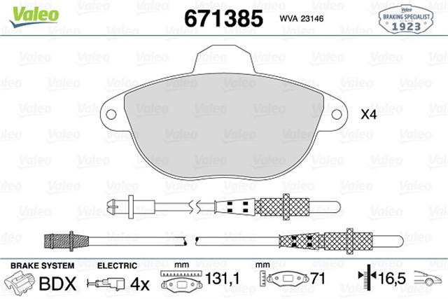 ON DISK FREN BALATASI CITROEN XANTIA 2.0/2.1D 06/95 - 10/02