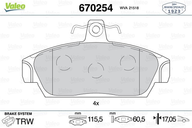 ON BALATA ROVER MG TF 115 120 135 160 02 MGF RD 1.6 1.8 GDB859 GDB1214