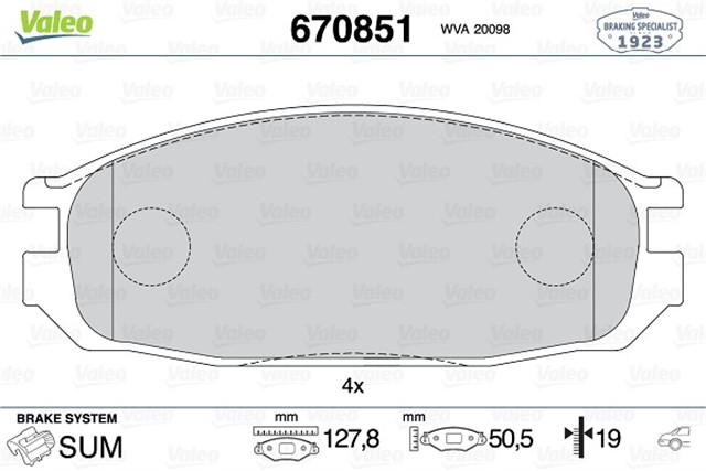 ARKA DISK FREN BALATASI NISSAN PATROL GR 4.2/2.8D/4.2D 08/87 - 03/98