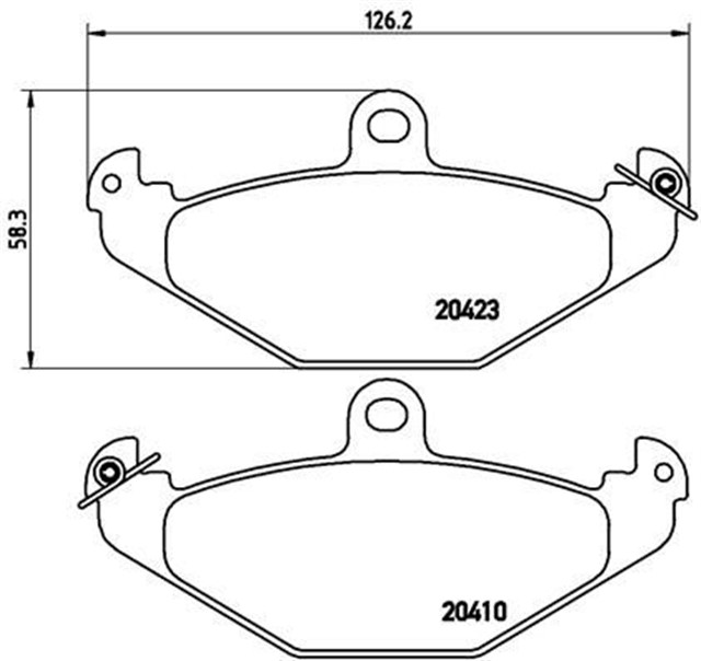 ARKA DISK FREN BALATASI LOTUS ELISE 1.8 08/95 LOTUS ESPRIT 2.0/3.5 02/96 - 12/04
