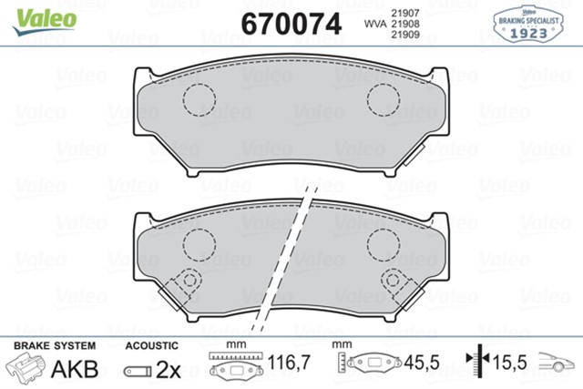 ON BALATA SUZUKI GRAND VITARA 1.6 98 - 03 1.6 05 2.0 05 2.7 01 - 03 2.4 09