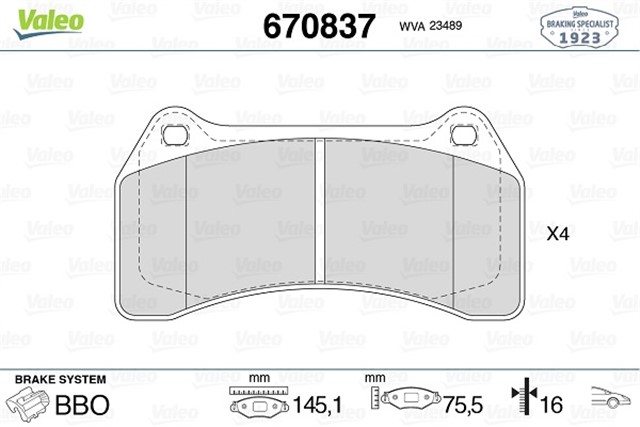 ON BALATA XJX 350 03 - 09