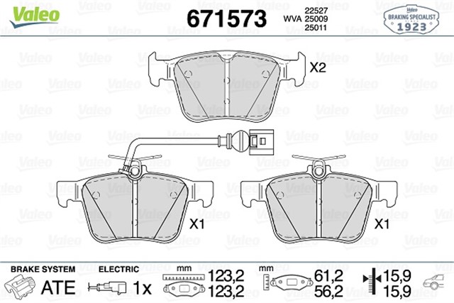 FREN BALATASI ARKA GOLF7 - A3 - LEON - PASSAT - T - ROC - ATECA - SUPER B - KAROQ 13 - 