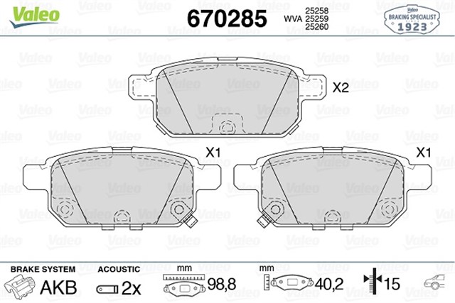 ARKA BALATA SWIFT IV 1.2 1.3DDIS 10 1.6 12 SX4 1.6 1.6DDSI 12 15 VITARA 1.6 1.6DDSI 15