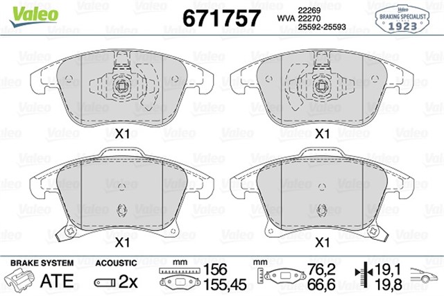 ON FREN BALATASI FORD GALAXY 15 MONDEO 15 S - MAX 15