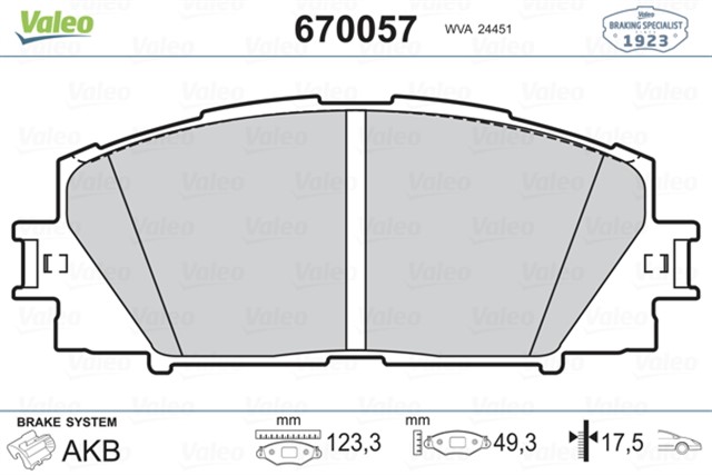ON BALATA COROLLA 13 YARIS 11