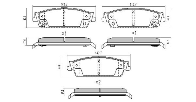 DISK FREN BALATASI ARKA CADILLAC ESCALADE 07 CADILLAC ESCALADE ESV 07 CADILLAC ESCALADE EXT 07