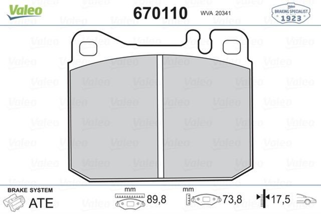 FREN BALATASI ON MERCEDES W123 C123 W126 C126 R107