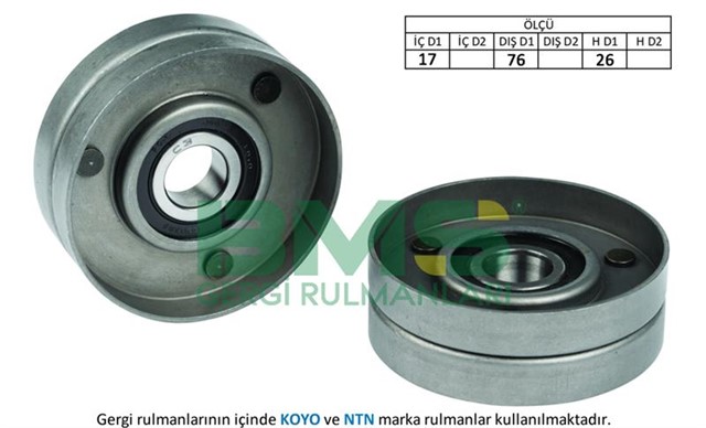 ALTERNATOR GERGI RULMANI POLO - GOLF4 - BORA 1.4 - 1.6 16V AHW - BCB