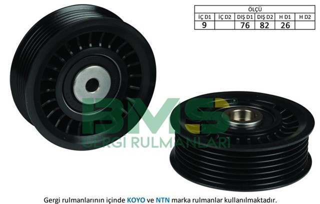 ALTERNATOR GERGI RULMANI CRAFTER 2.5 TDI 2006 BJM - BJK KANALLI 76MM