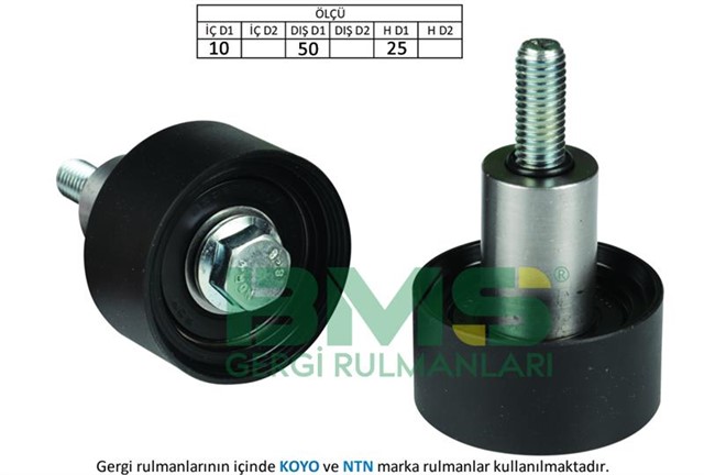 EKSANTRIK GERGI RULMANI GOLF VII - PASSAT - A3 - LEON 1.2 TSI - 1.4 TSI 13 CJZA - CJZB - CYVA - CYVB 163 DIS