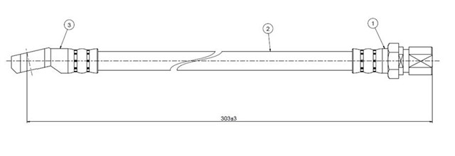 FREN HORTUMU ON FIORINO VAN 83 - 88