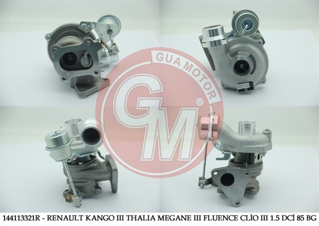 144113321R - TURBO KOMPLE KNG III 08 FLUENCE - CLIO III - MGN II - III - SCENIC II 1.5 DCI 85 BG