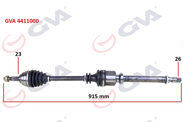 AKS KOMPLE ON SAG 911MM MEGANE II 1.5 DCI 03 - 08