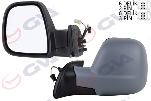 DIS DIKIZ AYNASI SOL BERLINGO - PARTNER 13 ELEKTRIKLI ISITMALI ASTARLI KONVEKS