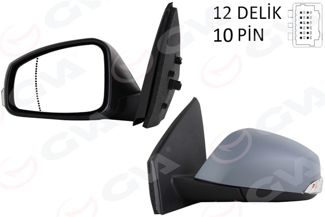 ELEKTRIKLI ISITMALI SINYALLI KATLANIR ASTARLI KONVEKS SAG R MEGANE FLUENCE 08 - 