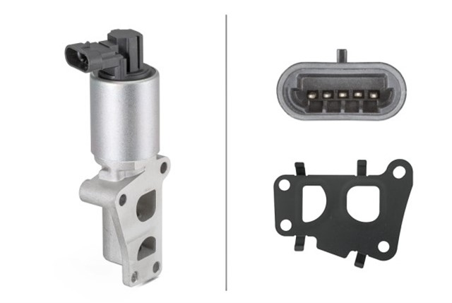 EGR VALFI ASTRA G - H - ZAFIRA A - MERIVA A - VECTRA C 1.6 16V Z16XEP - Z16XE1 5 PIN - OVAL SOKET