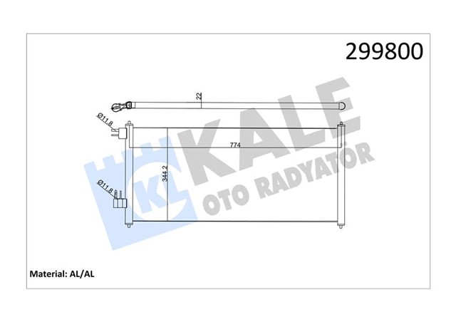 KLIMA RADYATORU CONNECT 02 14 1.8 TDCI 75 - 90 - 110PS