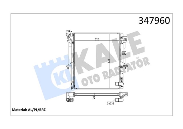 RADYATOR AL/PL/BRZ L200 - TRITON 2007 MT