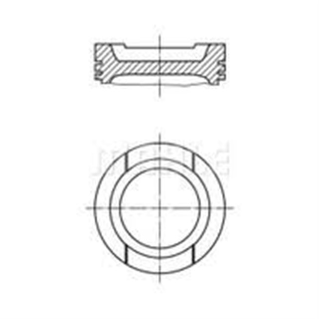 MOTOR PISTON SEGMAN STD GOLF 1.6 16V - PASSAT - JETTA - A3 BFQ - ALZ - BGU 81.01 033PI0002010086