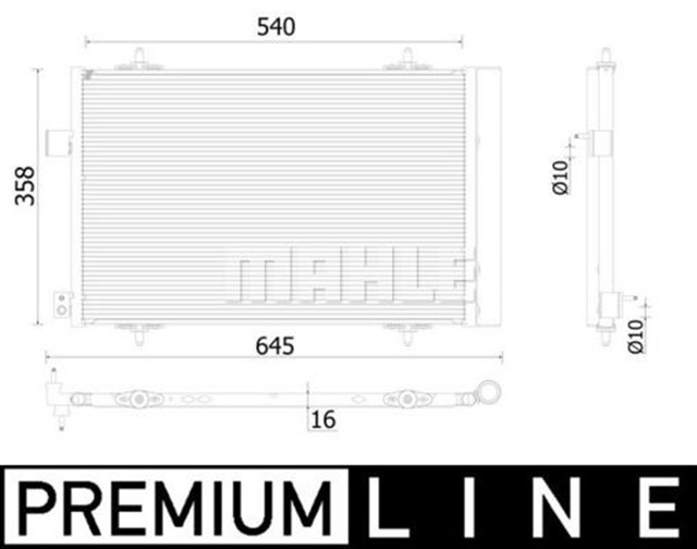 A/C - KONDENSATOR CITROEN C5 / PEU 407/508