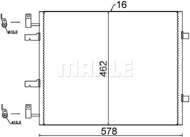 A/C - KONDENSATOR RENAULT TRAFIC II