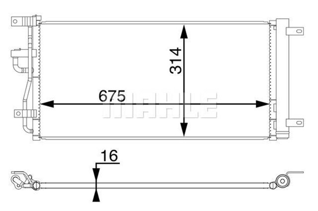 A/C - KONDENSATOR OPEL ANTARA / CHEVROLET