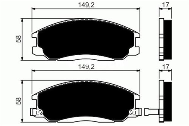 X ON BALATA STAREX 2.5 CRDI 05 H1 10.06 SSANGYONG REXTON 2.7 XDI 11 2.0 XDI 12