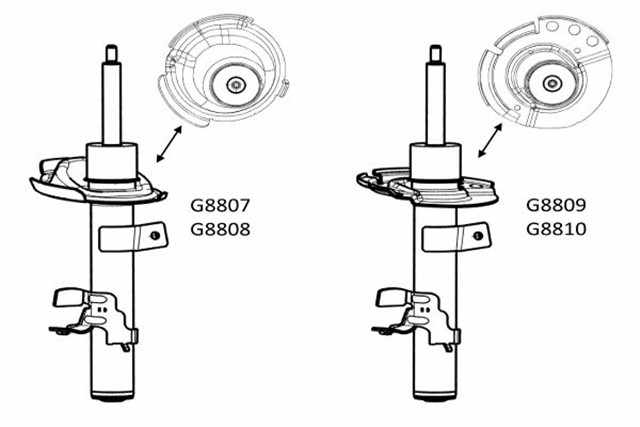 ON AMORTISOR SOL FORD KUGA 1.5 ECOBOOST 1.6 2.5 2.0TDCI 2013 GAZLI