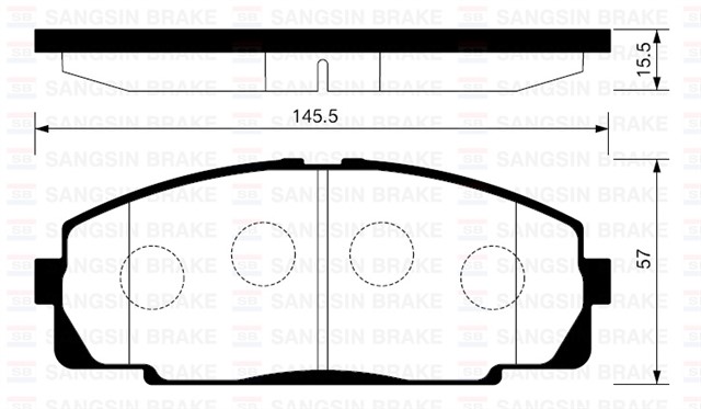 ON BALATA HILUX III PICKUP 2.5D 2.5D4D 3.0D 07 GDB770 - GDB3528 - GDB3534