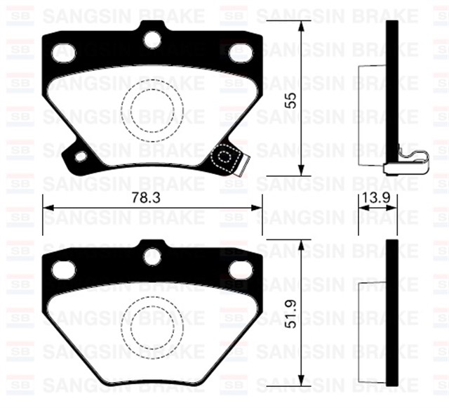 ARKA BALATA COROLLA VERSO 1.4 - 1.6 VVT - 1.8VVT - 2.0D 4D 00 - 07 YARIS 1.0 - 1.3 - 1.5 00 - 05 GDB3243
