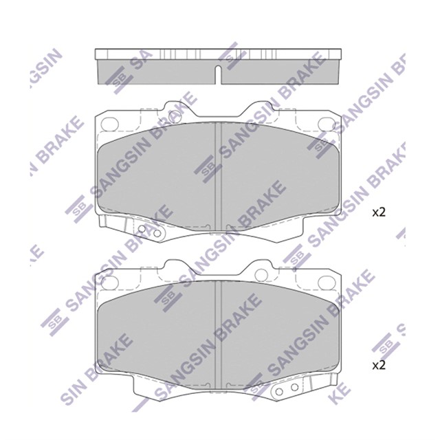 ON BALATA TOYOTA HILUX PICKUP 2.5D - 4D 4WD 01 GDB3428