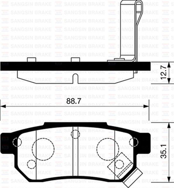 ARKA BALATA CIVIC 1.6I 1.6 VTI 94/00 HONDA JAZZ 08 ACCORD III 85 - 89 GDB3113 ABS LI