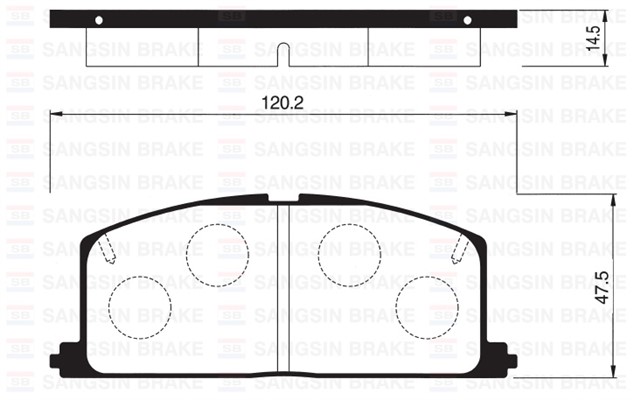 ON BALATA COROLLA - CAMRY - CORNA - CARINA 95 GDB323