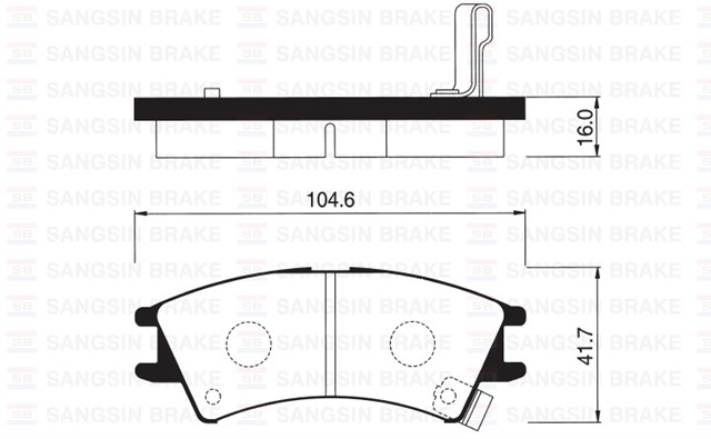 ON BALATA ATOS 1.0I 98 - 01 ATOS PRIME 1.0I 99 - 01 ATOS SPRIRIT 99 GDB3165