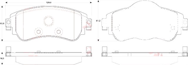 ON BALATA C4 B7 1.4 VTI 09 C4 1.6 HDI 11/2009 DS4 1.6 HDI 1. 4.2011