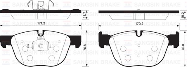 ON BALATA E70 X5 3.0D - 3.0SI - 4.8I 07 - 13 E71 X6 35I - 30D - 35D 08 F15 13 F85 13 F16 14 GDB1726