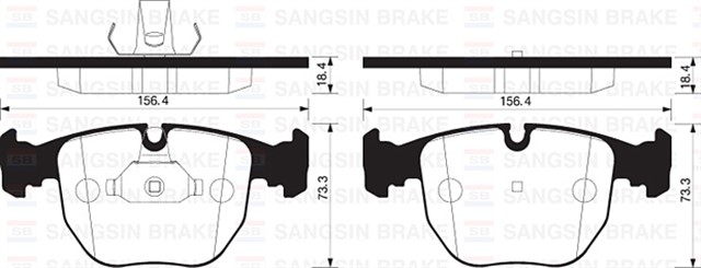 ON BALATASI BMW E39 520I - 520D - 530 96 - 04 X5 3.0I - 4.4 - 3.0D 00 X3 E83 3.0SD - 35D 06 GDB1702 - GDB1261